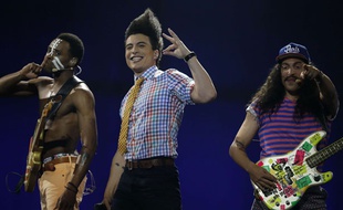 Les Twin Twin au concours de l'Eurovision à Copenhague le 10 mai 2014