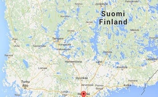 Google maps de la capitale finlandaise, Helsinki.