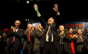 Jeudi 13 Novembre 2014, Meeting de Jean-Noel Guerini, president du conseil general des Bouches-du-Rhone, annonce la creation de son nouveau parti politique, intitule "La Force du 13". Pennes-Mirabeau, France 13/11/2014
/AUFFRET_065728/Credit:LILIAN AUFFRET/SIPA/1411140709