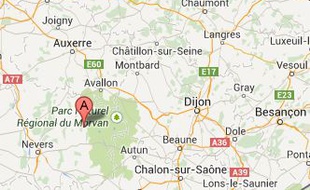 Google Map de Sardy-lès-Épiry, dans la Nièvre.