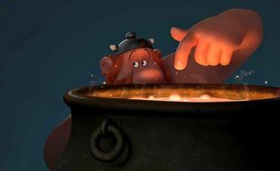 Obélix dans « Astérix - Le secret de la potion magique».