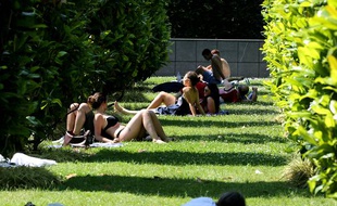 Alerte à la canicule en France.