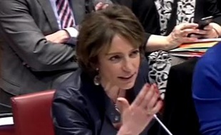 Marisol Touraine devant la commission des Affaires sociales, à l'Assemblée nationale, le 17 mars 2015.