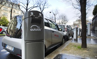 Des Autolib à Paris, dans le 15e arrondissement, le 4 décembre 2012.