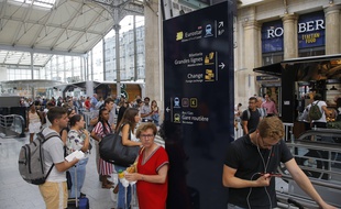 La gare du Nord à Paris. (Illustration)