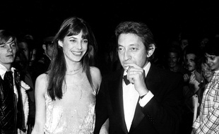 Jane Birkin et Serge Gainsbourg au festival de Cannes en 1974.