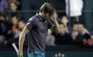 David Goffin a été éliminé par Julien Benneteau dès les 8es de finale du Masters 1000 de Bercy, le 2 novembre 2017.