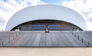 Le stade Vélodrome de Marseille vu de l'extérieur.