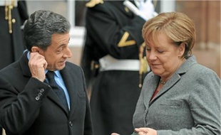 Sarkozy et Merkel, le 24 novembre à Strasbourg.