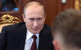 Le président russe Vladimir Poutine, le 17 septembre 2014 à Moscou