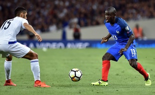 N'Golo Kanté face au Luxembourg, le 3 septembre 2017 au Stadium de Toulouse.