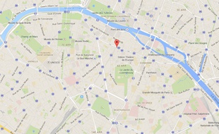 Google map de la rue Bonaparte à Paris.