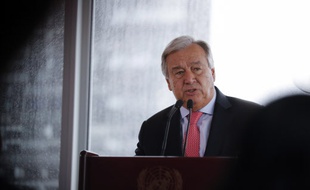 Antonio Guterres, ancien Premier ministre portugais, est le secrétaire général de l'ONU depuis janvier 2017.