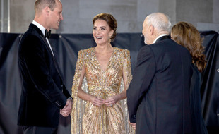 Le prince William et Catherine, duchesse de Cambridge à l'avant-première de «Mourir peut attendre» à Londres