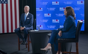 Joe Biden et Kamala Harris, le 12 août 2020.