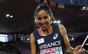 La Française Laila Traby lors des derniers championnats d'Europe, en août 2014, à Zurich.