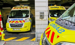 Des camions du Samu. (illustration)