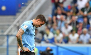 José Giménez est tout triste après l'élimination en quart de la Céleste