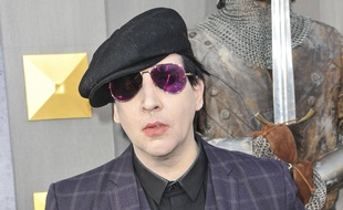 Le rockeur Marilyn Manson à Los Angeles