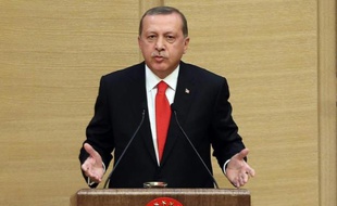 Le président islamo-conservateur turc Recep Tayyip Erdogan, le 11 août 2015 à Ankara