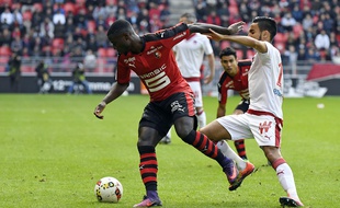 Paul-Georges Ntep aurait pu offrir les trois points de la victoire au Stade Rennais, face à Bordeaux.