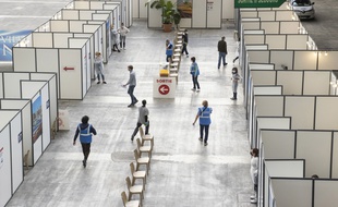 Un centre de vaccination, à Nice le 14 mai 2021 (Illustration)
