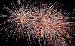 Feu d'artifice à Montpellier.