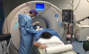 Une intervention en cryothérapie réalisée à Lille.