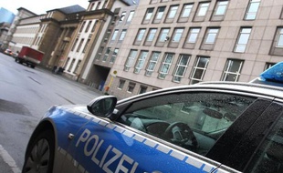 Une voiture de la police allemande
