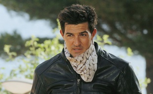 Jean-Pascal Lacoste sur le tournage de Camping Paradis