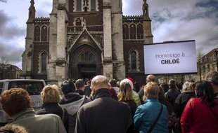 Obsèques de Chloé à Calais le 22 avril 2015