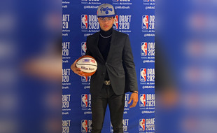 Le basketteur français Killian Hayes a été drafté par les Pistons de Detroit en 7e position, le 18 novembre 2020.