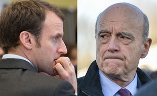 Emmanuel Macron et Alain Juppé.