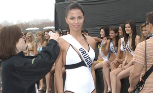 Fatimih Davila, Miss Uruguay 2006, au concours de Miss Univers en juillet 2006.