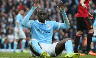 Yaya Touré lors du derby de Manchester, le 20 mars 2016.