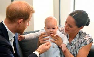 Le prince Harry, son fils Archie, et son épouse, Meghan, duchesse de Sussex