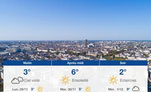 Météo Nantes: Prévisions du dimanche 28 novembre 2021