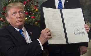 Donald Trump a reconnu Jérusalem comme capitale de l'Etat d'Israël le 6 décembre 2017.