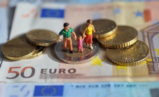 Pièces et billet de la monnaie européenne