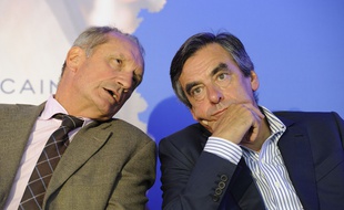 Gérard Longuet en compagnie de François Fillon, le 27 août 2014.