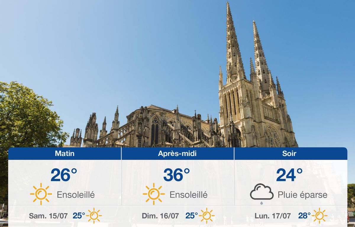 Météo Bordeaux: prévisions du vendredi 14 juillet 2023