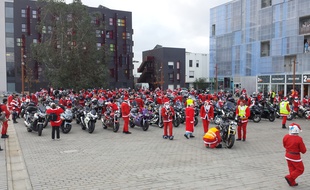 Une précédente édition des pères Noël à moto a eu lieu l'an dernier