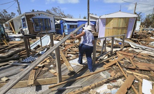 Irma a détruit de nombreuses maisons dans les Keys, en Floride.