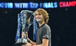 Alexander Zverev lors de sa victoire au Masters 2018 à Londres.