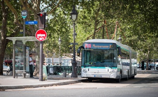 Un bus à Paris. (Illustration)