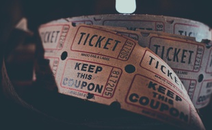 Illustration d'un ticket de cinéma