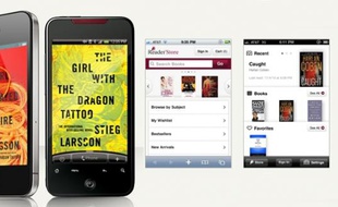 L'app Sony Reader sur smartphone.