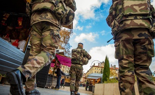 Illustration de la mission militaire française Sentinelle, sur le territoire national.