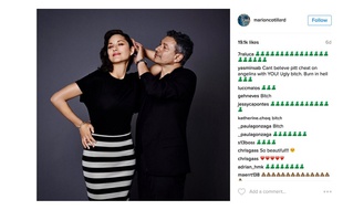 Capture d'écran du compte Instagram de l'actrice Marion Cotillard.