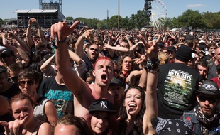 Le public du Hellfest 2015 à Clisson.